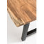 Chantey Acacia Solid Wood Top Metal Base Dining Table-16274544