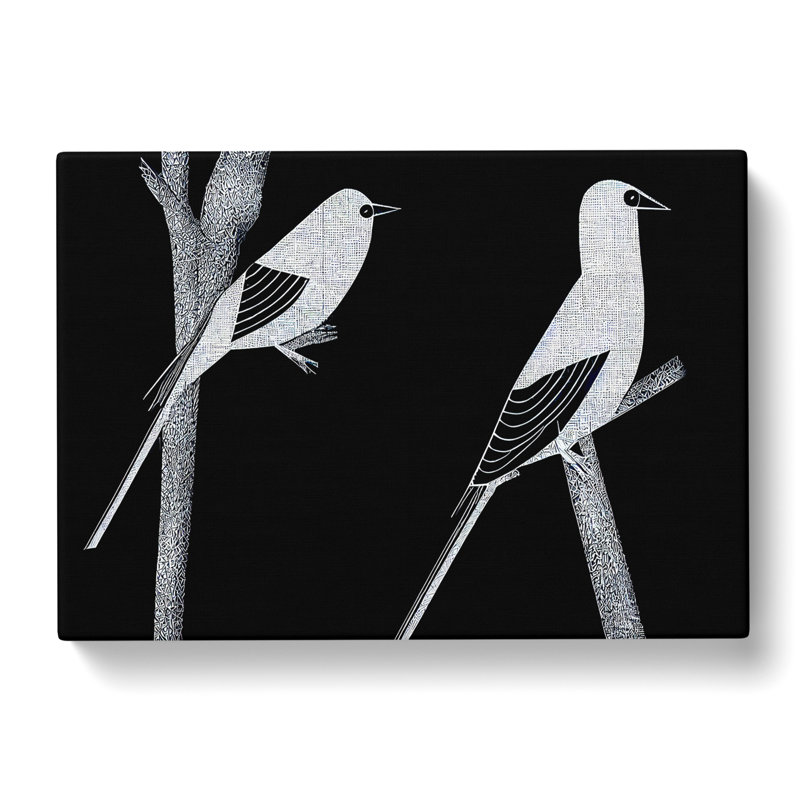 Thrilling Birds - Wrapped Canvas Print, 50cm H x 76cm W x 3cm D