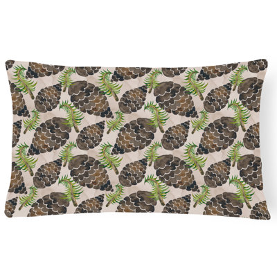  Coussin décoratif intérieur / extérieur Watercolor Pine Cônes