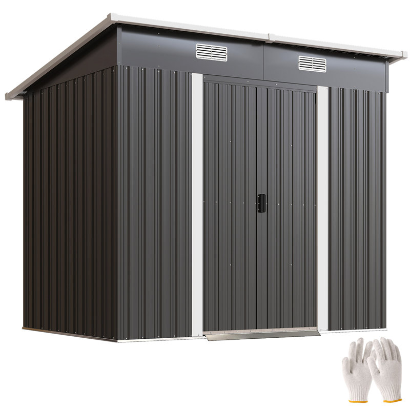 Garden Storage Shed, Black