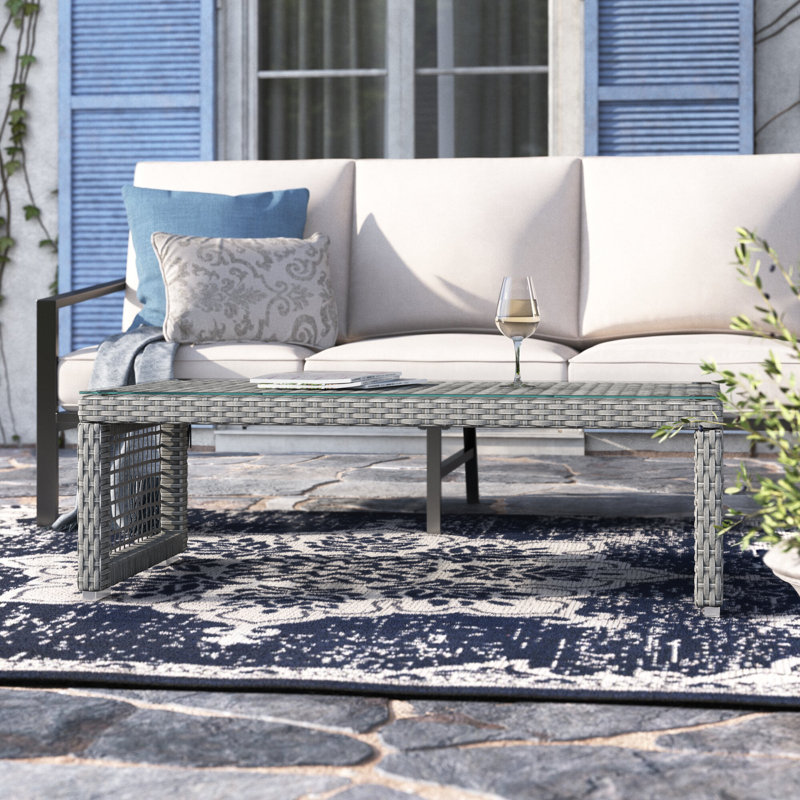 Aura Rattan Outdoor Patio Coffee Table