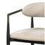 Ensemble de 2 chaises d'appoint Jaramillo en lin beige et finition noire