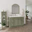 Armoire de salle de bain en bois massif prête à assembler avec tiroir Shaker - comptoir non inclus-124300544