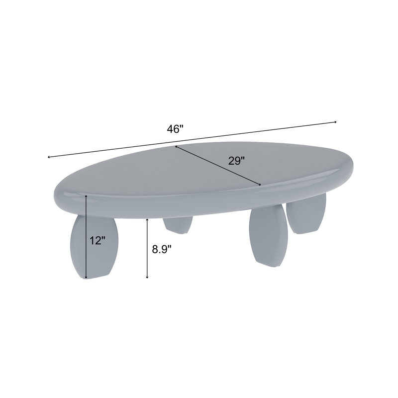 Table basse L 46 po Modern, Gris