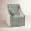 Teagan Upholstered Slipcovered Swivel Armchair-1951531551