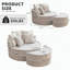 Fauteuil demi-tonneau d'appoint surdimensionné-233416977