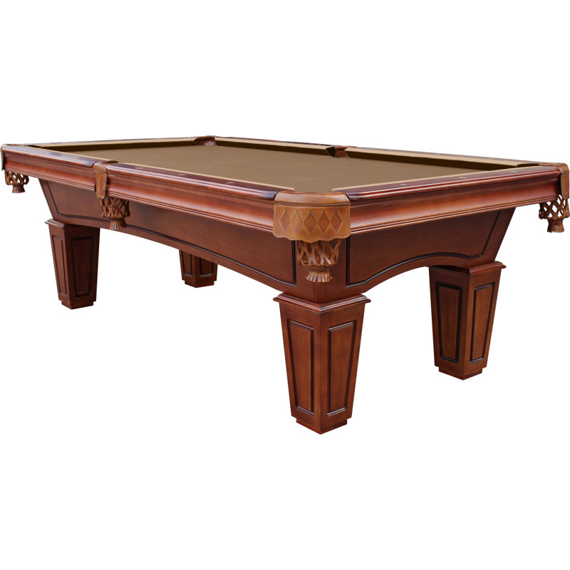 Table de billard en ardoise avec installation professionnelle St Lawrence (valeur de 895 $) incluse, Chameau, Châtaignier
