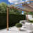 Florence 16 ft. W x 11 ft. D Wood Grain Aluminum Pergola in Canadian Cedar Finish with Canopy-85025498