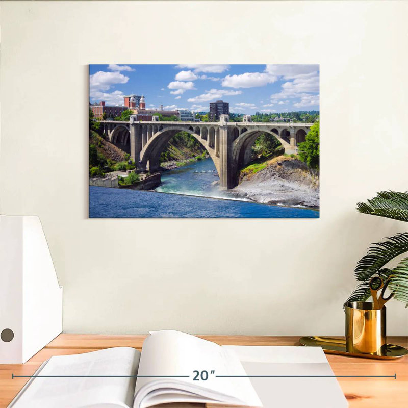 Rorry Monroe Bridge Over Spokane River, 8" H x 12" W