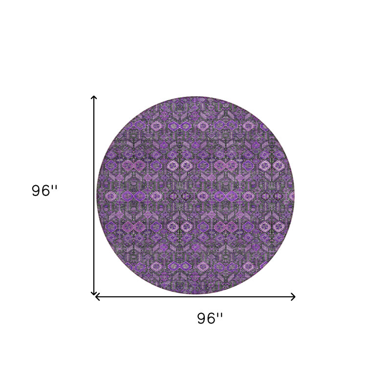 Tapis d'intérieur rond 8 pi