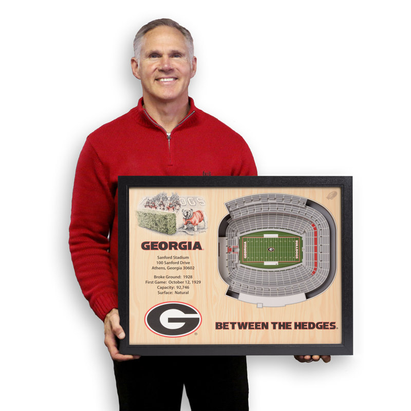 Décoration murale 25 couches NCAA, Georgia Bulldogs
