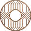Médaillon de plafond en bois d'aulne 26 po x P 9 po x P 9 po x P 1/4 po-63411735-63411756