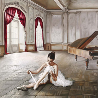 "Préparatifs pour la danse" par Pierre Benson, art mural sur toile