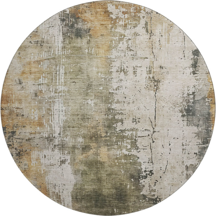Premium Machine Washable Baford AMF1649 Abstract Rug