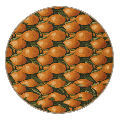  Tapis lavable fruits Clémentine