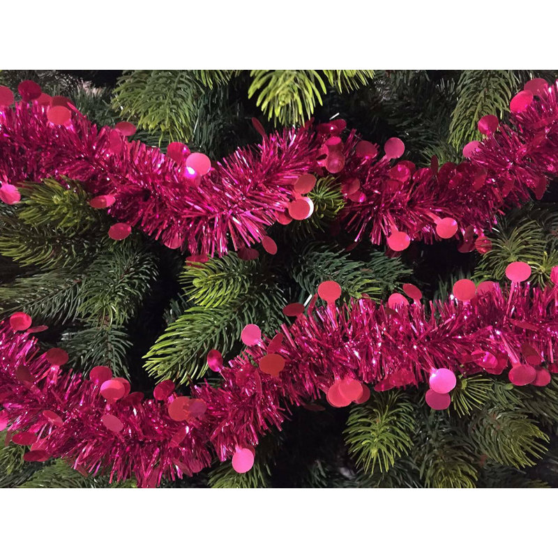 8cm Faux Garland, Fuchsia