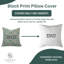 Housse de coussin d'intérieur bleu Fab Fabine, imprimé bloc, Neera Bel-107396966-107396973