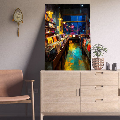 Canvas Wall Art Colorful Abstract Artistic Floor Design Poster Vintage Poster Print Home Decor