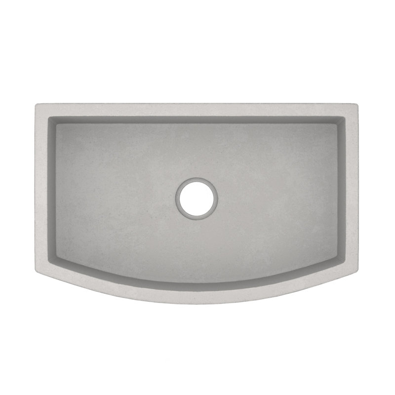 Quartet 33" L x 20.5" W Farmhouse/Apron Kitchen Sink, Ash