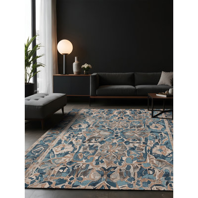 Tapis gris soyeux et moelleux
