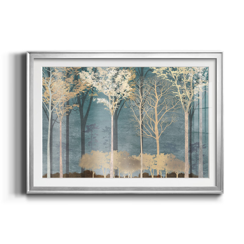 Into the Woods - Cadre photo, reproduction d'art sur papier, H 22,5 po x l 30,5 po x P 1,5 po, Argent