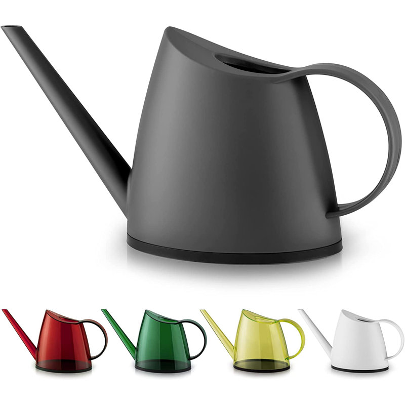 Zulay Home Watering Can for Indoor Plants, Translucent Small Watering Cans, Long Spout Water Can for Outdoor, 1/3 Gallon 1.4L 47oz