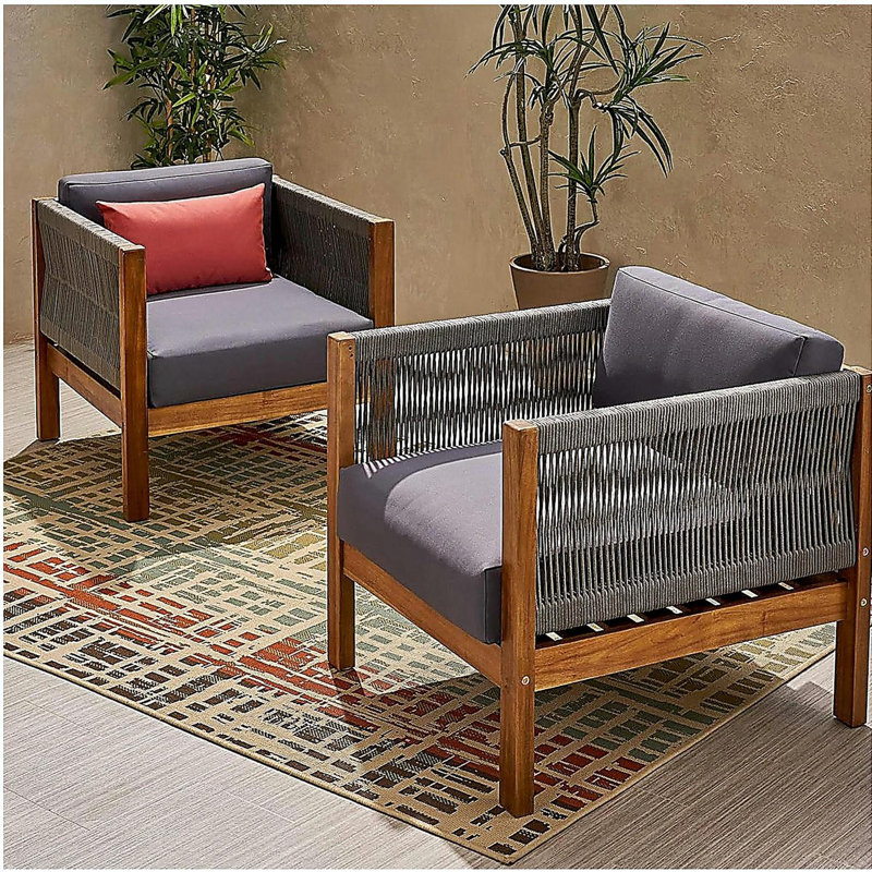 LAUREL OUTDOOR CLUB CHAIR (Set of 2)