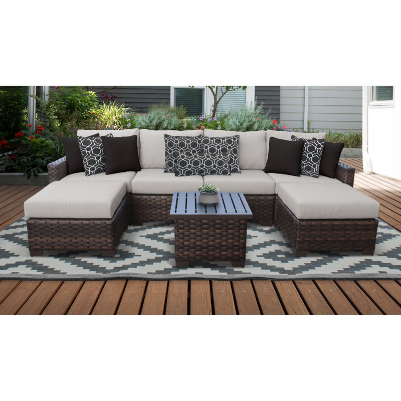 kathy ireland Homes & Gardens by TK Classics 6 - Person Outdoor Seating ...