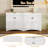 Mid-Century Buffet Cabinet with Rustic Handles-1383042610