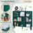 10 Cube Bookshelf,3 Tier Modern Wide Bookcase With Legs,Mid-Century Wood Bookshelves Storage，Retro Large Book Case,Freestanding Organizer Display Shelf For Bedroom,Living Room,Office-2127432900-2127432905