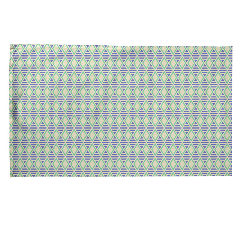 Tea Towel Kitchen Towel, Poly Twill, Blue/Green