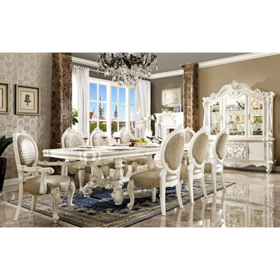 Taupe & Bone White Arm Chair (2) - Ornate Practical Seating Of 2 With Trim Elegant Chairs