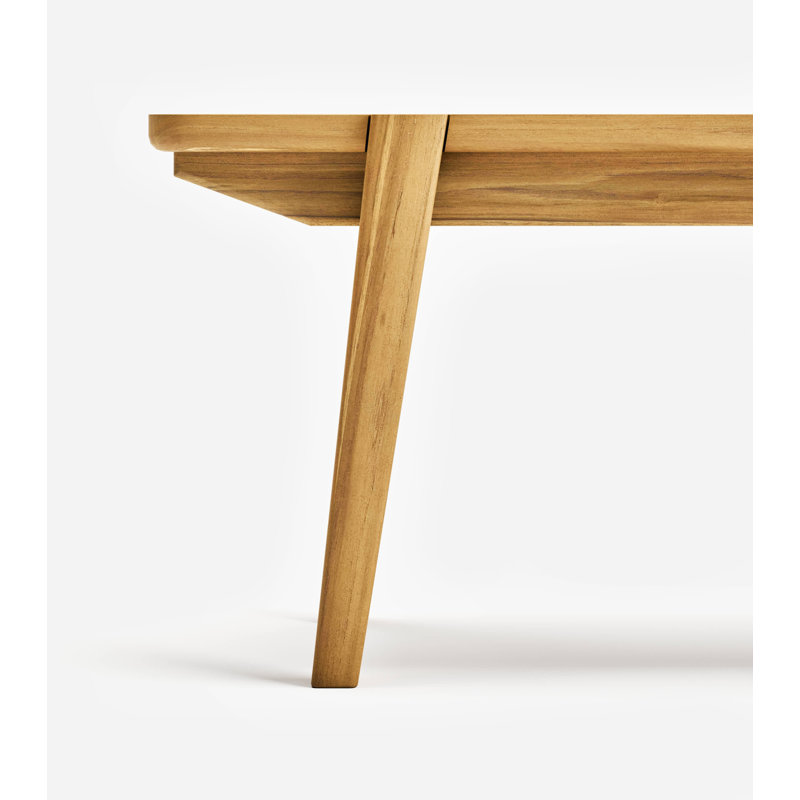 Apanas Solid Wood Dining Bench, Natural