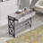 3 Tier Console Table With 2 Drawers and Storage Shelves