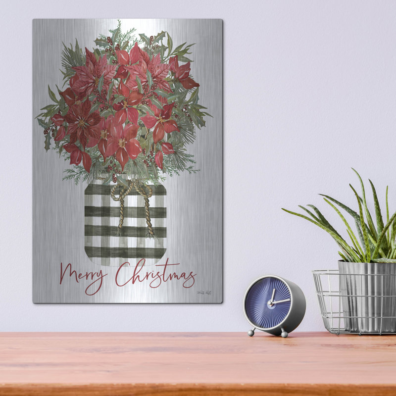 «Merry Christmas Poinsettia» par Cindy Jacobs, H 16 po x l 12 po