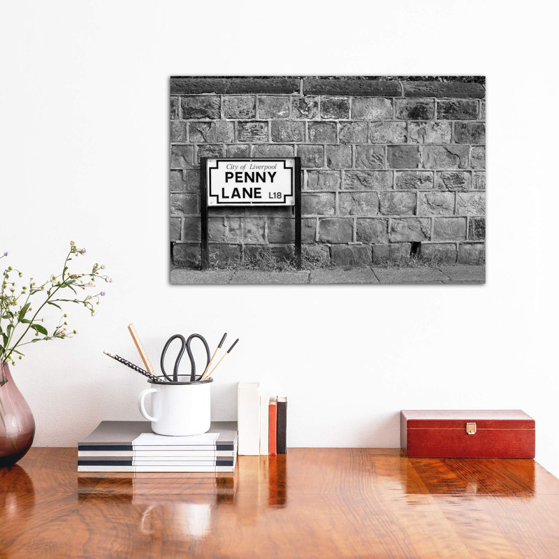 Penny Lane by Honeymoon Hotel - No Frame Print on Canvas, 30.48 cm H x 45.72 cm W