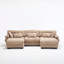 Canapé modulaire en U en forme de canapé modulaire, canapé-lit moderne à assise profonde, canapé modulaire à 3 places pour le salon, canapé-lit en flanelette confortable avec accoudoirs ronds 5 coussins, canapés pour la chambre à coucher-1779962635