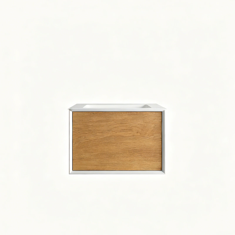 Meuble-lavabo mural simple moderne 24 po Tona