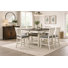 Verduzco 7-Piece Counter Height Dining Set — 60" Farmhouse 4-Drawer Storage Table & Wine Rack · Seats 6