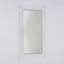 Miroir rectangulaire en bois massif sculpté à la main Wave Edge - Blanc rustique