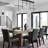 Anusca 7 - Glass Modern Orb Linear Chandelier-2088156050