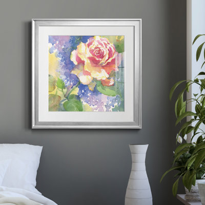 «Margot's Rose III» par J Paul - reproduction d'art encadrée