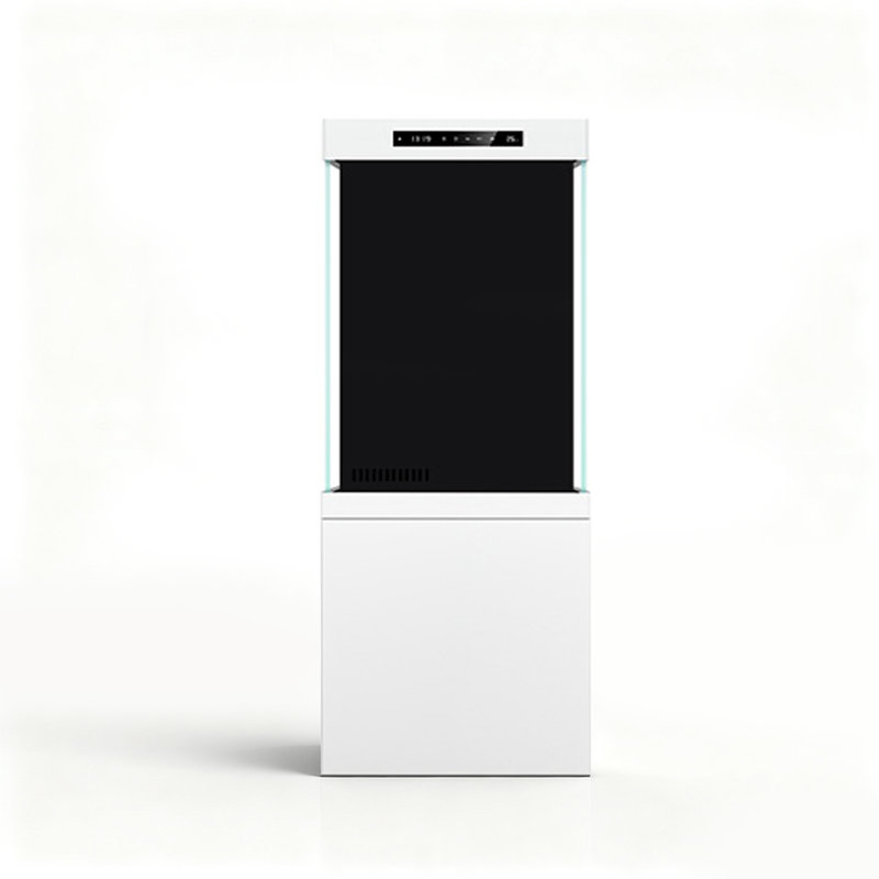 Titanium-Magnesium Aluminum Alloy Rectangular Tall Aquarium Tank, 35.66 Gallon (59.06"H x 15.75"W x 15.75"D), White