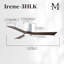 42" Irene 3-Blade Hugger Ceiling Fan with Wall Remote and Light Kit-24425152-98977005-99192945