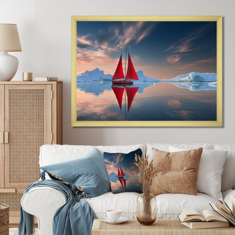 Altemos - reproduction sur toile, H 12 po x l 20 po x P 1 po, Cadre doré à une seule photo