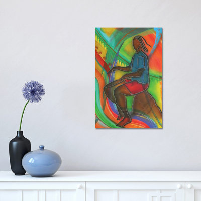 Bongo Man 1 Piece Wrapped Canvas Painting