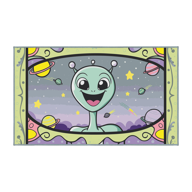Tapis pour enfant Zoomie, Rectangulaire 8 pi x 12 pi