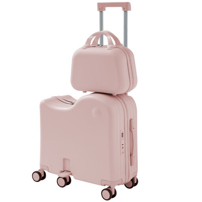 Ride‑On Suitcase Set with Travel Handbag