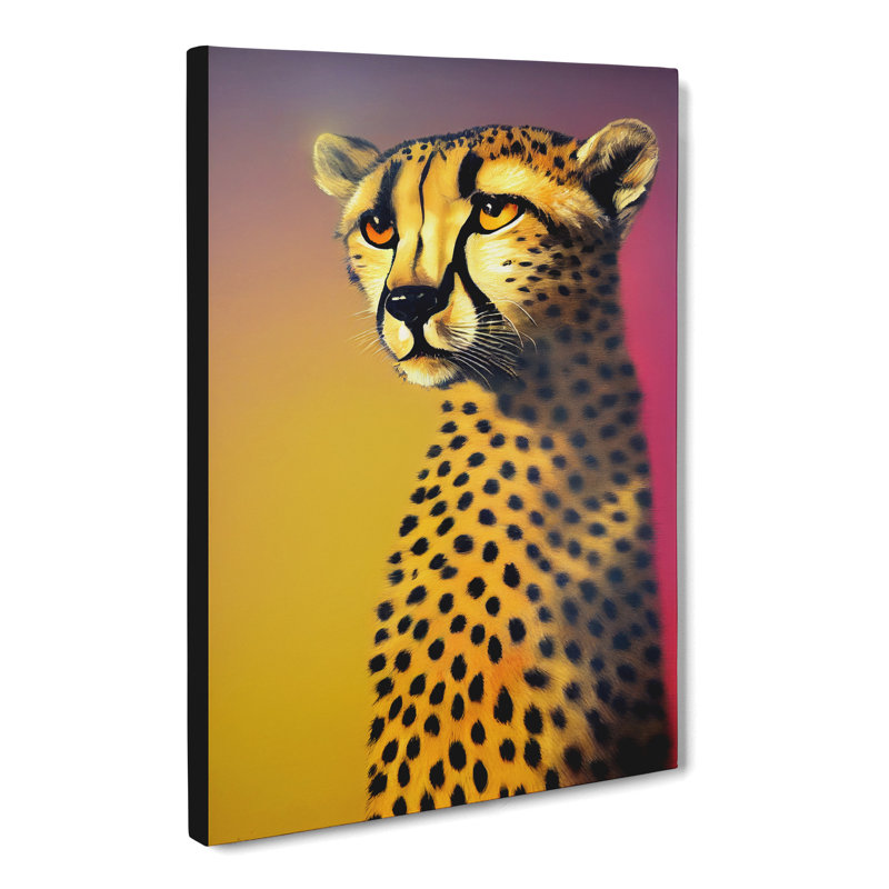 Cheetah Urban - Wrapped Canvas, 60cm H x 40cm W x 3cm D