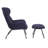 Cathalina Fabric Wingback Accent Chair with Ottoman-283539024
